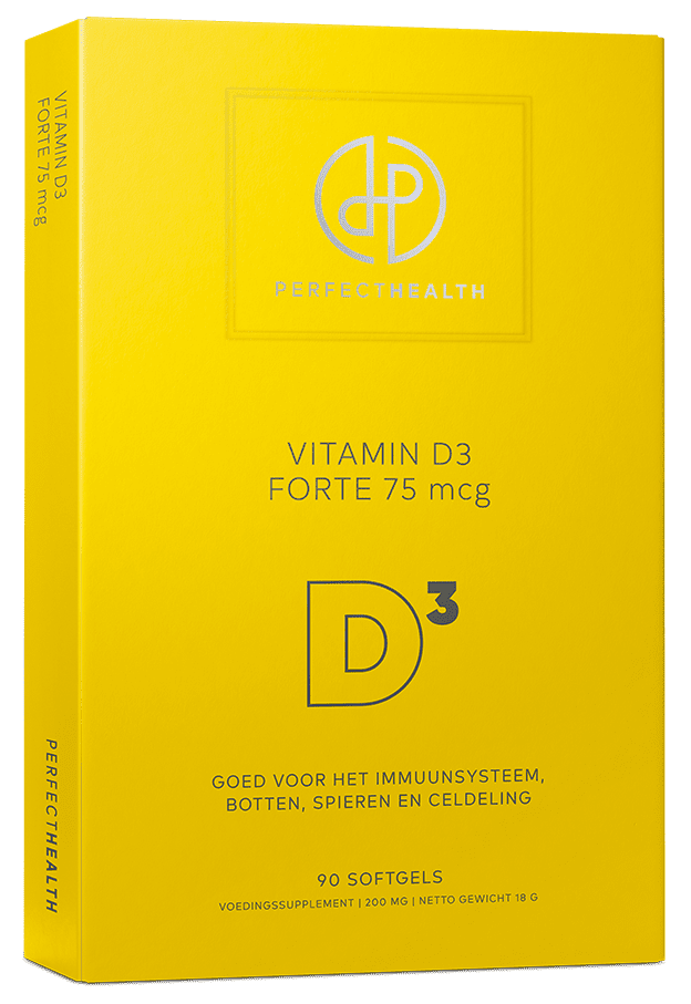 Vitamin D3 Forte 75 mcg - 90 stuks - kwartaal - herhaalservice