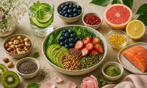 Gezonde voeding en supplementen voor beauty: een stralende huid, sterk haar en sterke nagels - Perfect Health de webshop voor supplementen