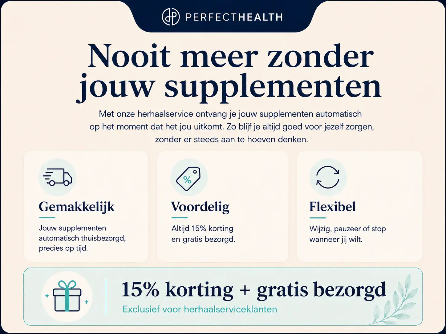 Perfect Health herhaalservice