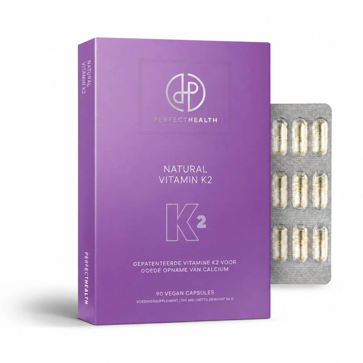 Perfect Health Vitamine K2 supplement met blisterverpakking
